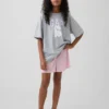 Pantalones cortos de pijama de punto pointelle reciclado para niños