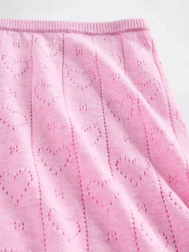 Pantalones cortos de pijama ligeros de CashSoft con diseño de corazones en punto Pointelle