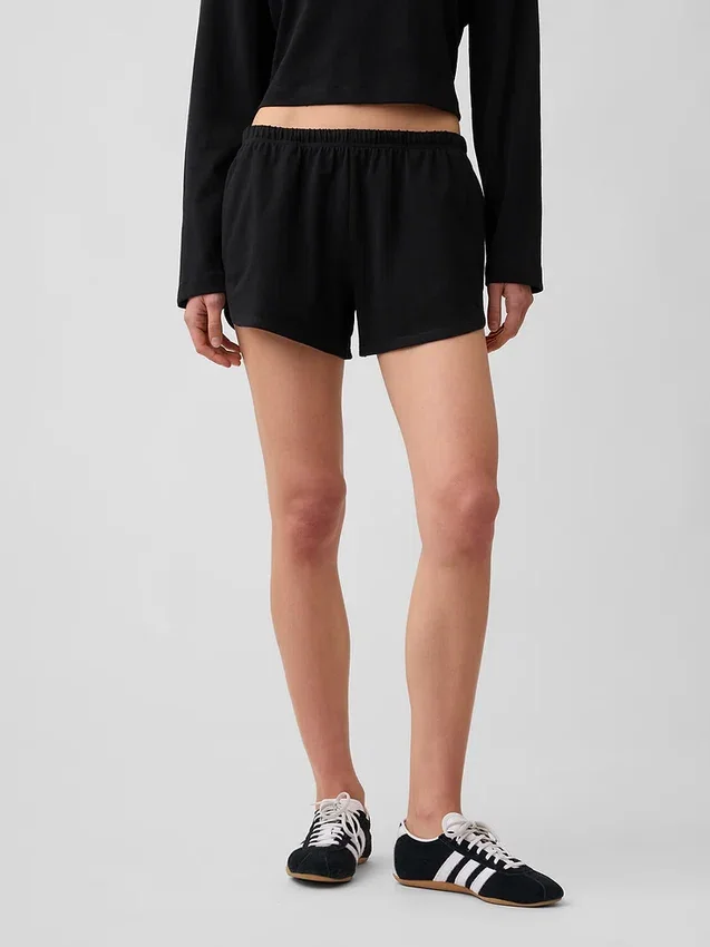 Pantalones cortos de punto con diseño de delfines de 3"