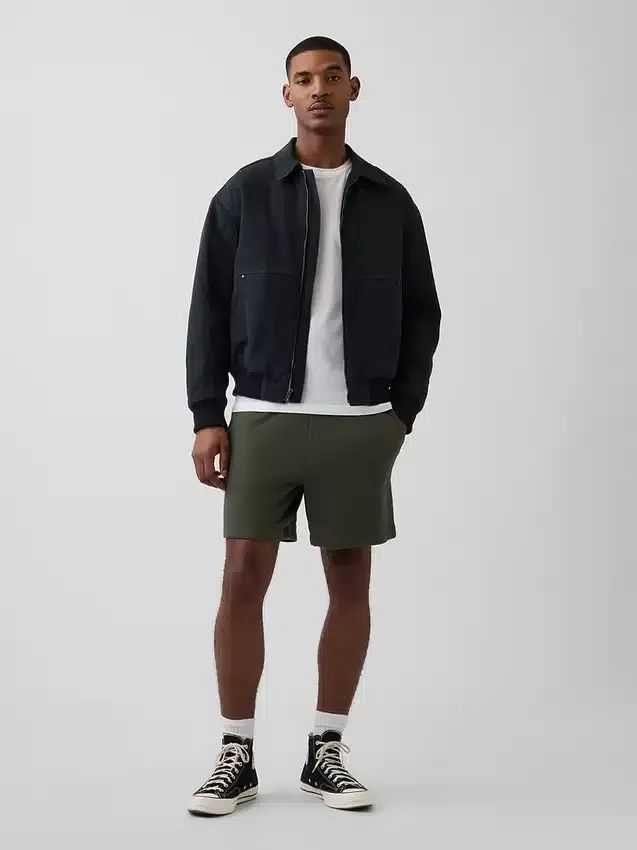 Pantalones cortos de sudadera de felpa francesa gruesa para adultos