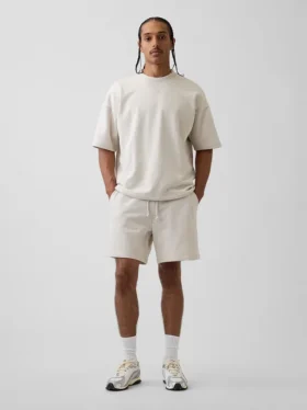 Pantalones cortos de sudadera de felpa francesa gruesa para adultos