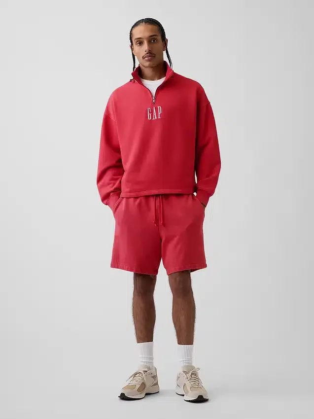 Pantalones cortos de sudadera de felpa francesa gruesa para adultos
