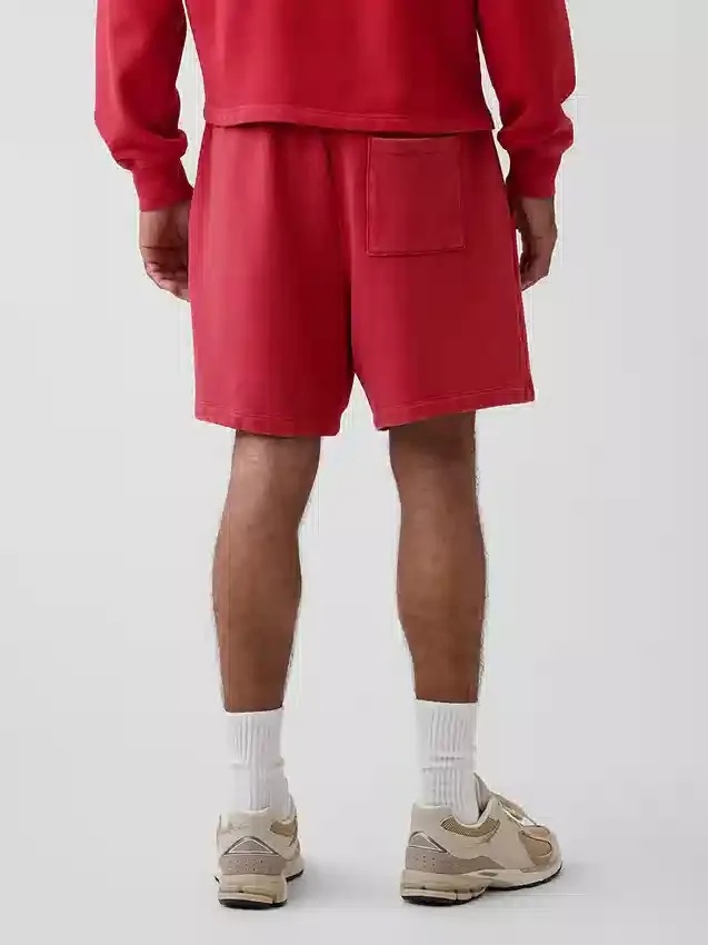 Pantalones cortos de sudadera de felpa francesa gruesa para adultos