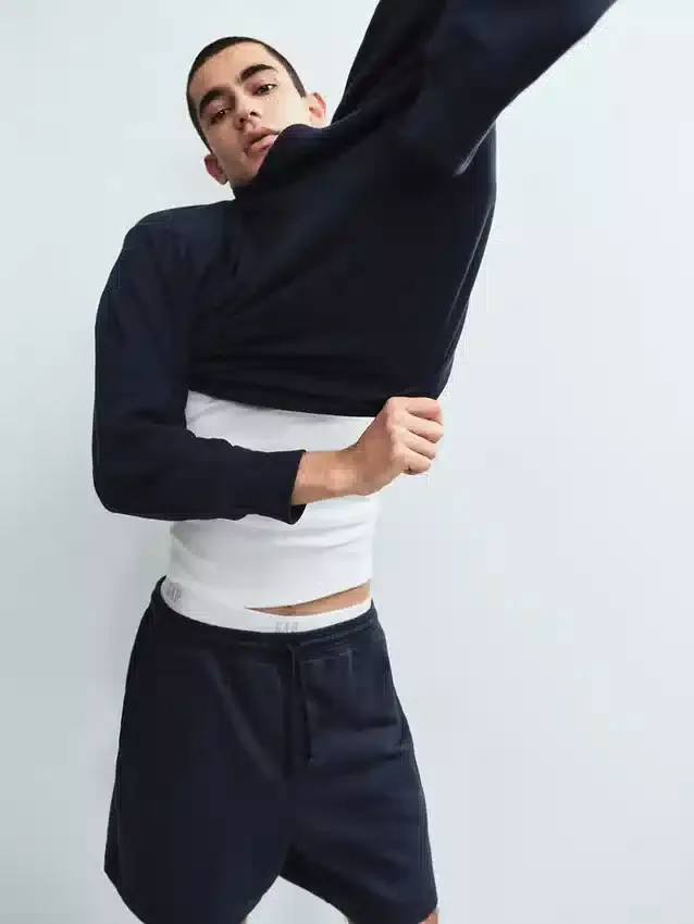 Pantalones cortos de sudadera de felpa francesa gruesa para adultos