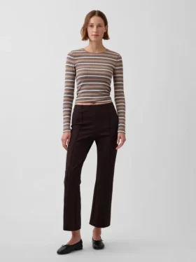 Pantalones cortos de talle alto de doble tejido