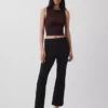 Pantalones cortos de talle alto de doble tejido