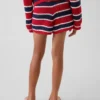 Pantalones cortos fáciles de poner a rayas de ganchillo para niños