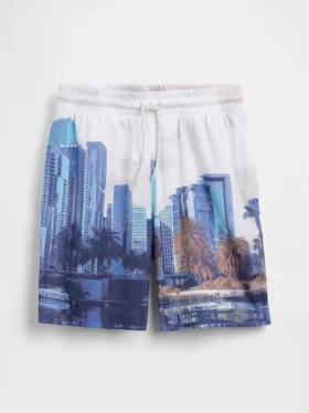 Pantalones cortos GapFit de malla reciclada de 6″ para niños