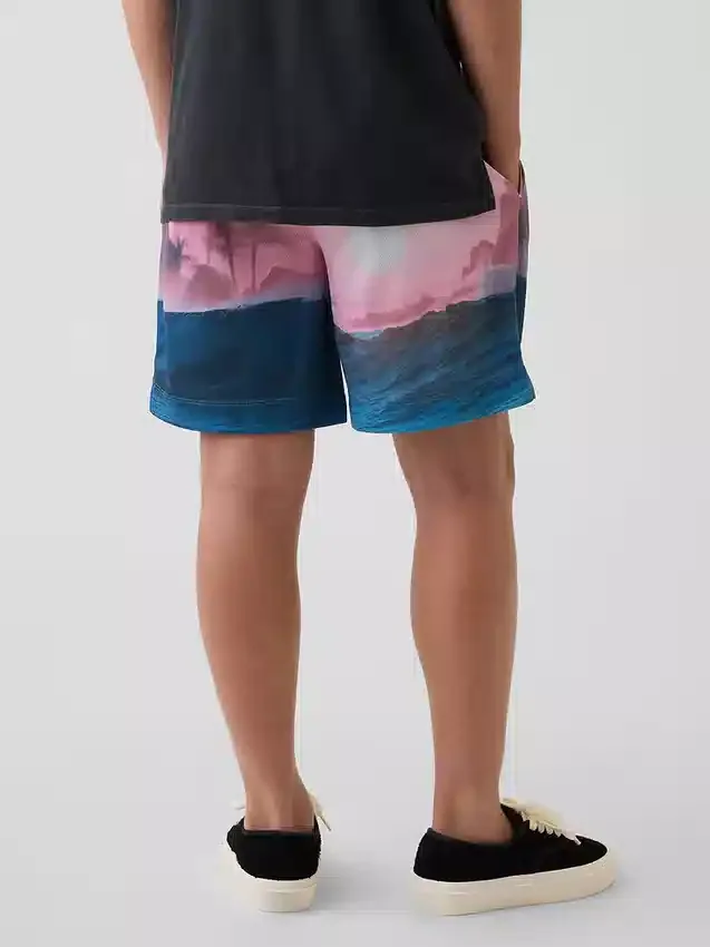 Pantalones cortos GapFit de malla reciclada de 6" para niños