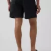 Pantalones cortos holgados de mezcla de lino de 5.5"