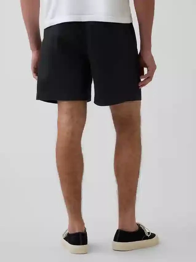 Pantalones cortos holgados de mezcla de lino de 5.5"