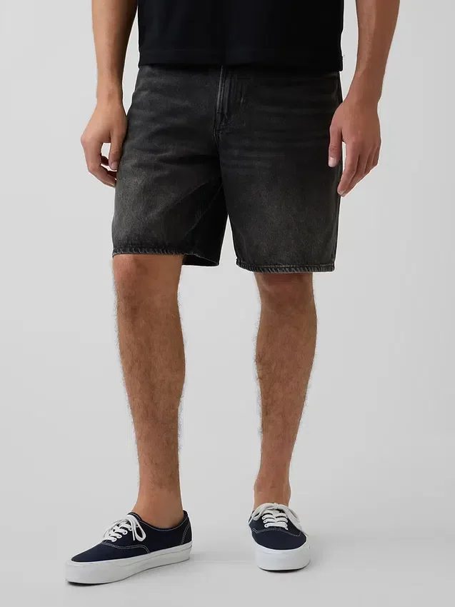 Pantalones cortos holgados de mezclilla de 10.5"