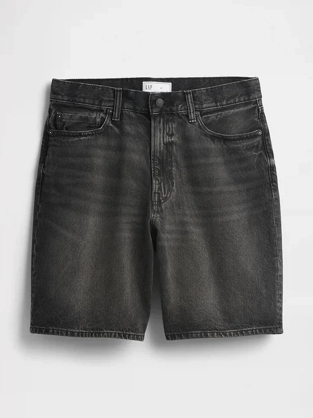 Pantalones cortos holgados de mezclilla de 10.5"