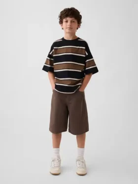 Pantalones cortos holgados de mezclilla para niños