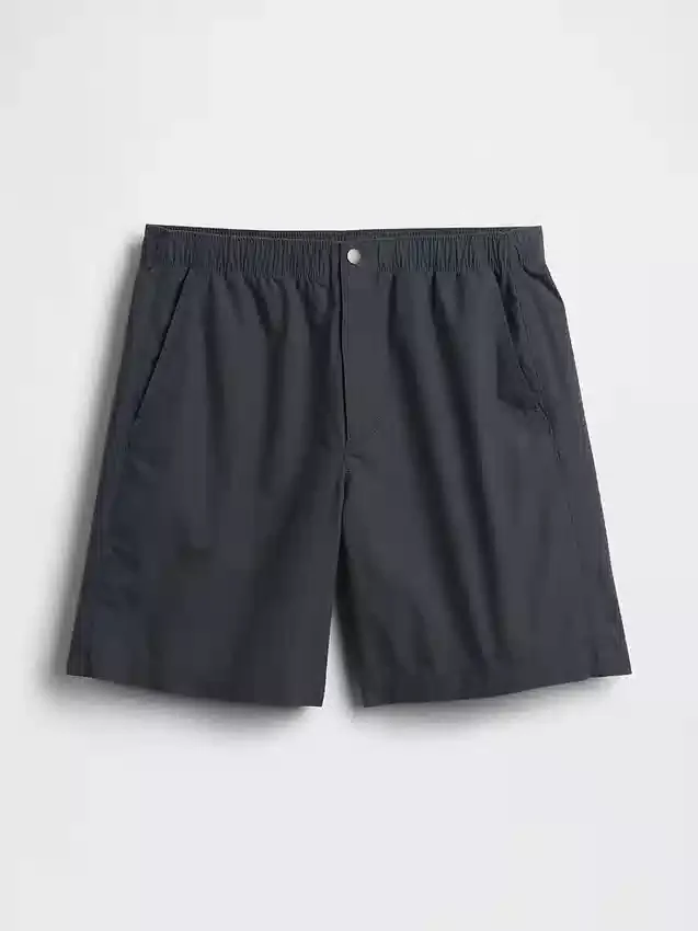 Pantalones cortos holgados de popelín de 7"