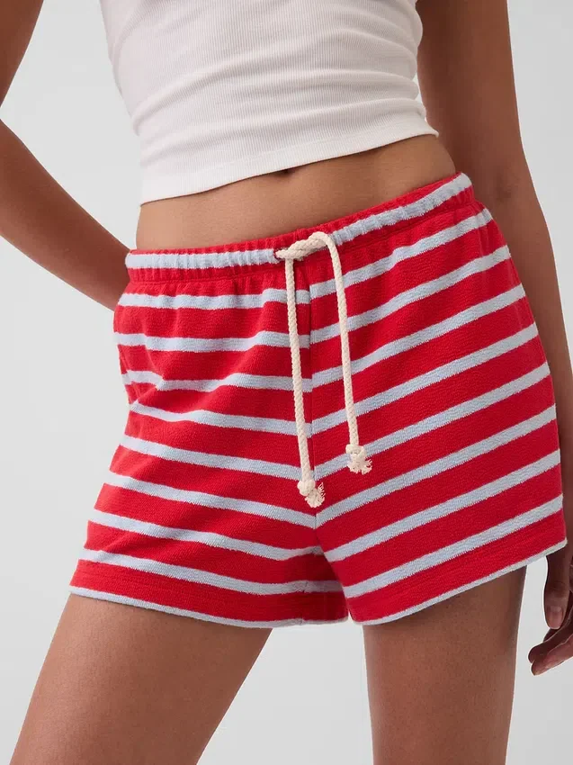Pantalones cortos holgados y cómodos de felpa de toalla de 3.5"