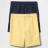 Pantalones cortos sin cordón para bebés y niños (paquete de 2)