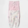 Pantalones de algodón orgánico sin cordón «Baby First Favorites» (paquete de 3)
