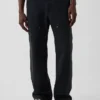 Pantalones de carpintero holgados de lona de los 90 con doble refuerzo en las rodillas