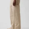 Pantalones de carpintero holgados de lona de los 90 con doble refuerzo en las rodillas