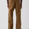 Pantalones de carpintero holgados de lona de los 90 con doble refuerzo en las rodillas