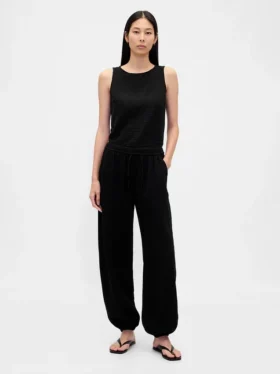 Pantalones de chándal de gasa de algodón