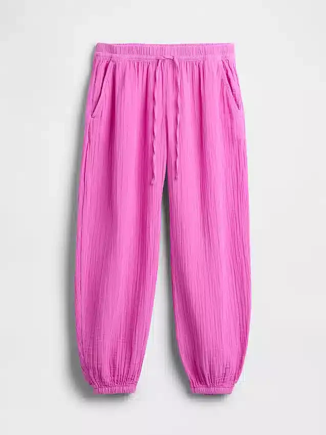 Pantalones de chándal de gasa de algodón