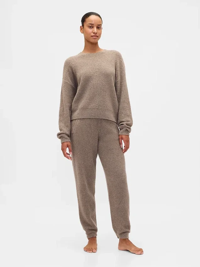 Pantalones de chándal de jerséu de bouclé CashSoft