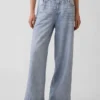 Pantalones de chándal holgados con estampado de vaqueros