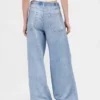 Pantalones de chándal holgados con estampado de vaqueros