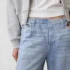 Pantalones de chándal holgados con estampado de vaqueros