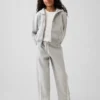 Pantalones de chándal para niños Vintagesoft de corte holgado con ribete de encaje