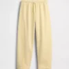 Pantalones de chándal para niños Vintagesoft de corte holgado con ribete de encaje