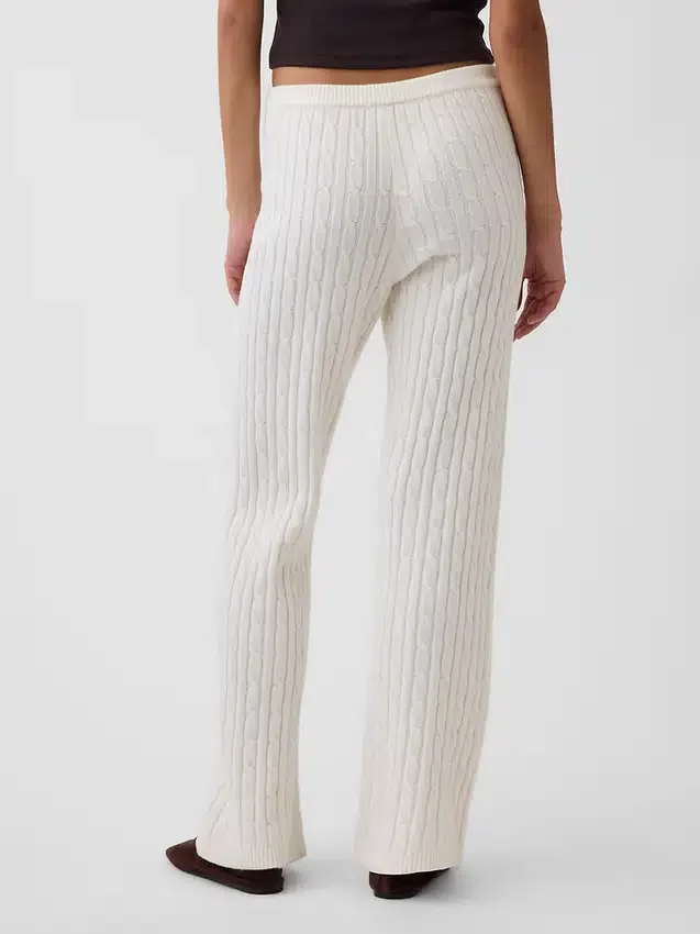 Pantalones de jersé con diseño de trenzado CashSoft