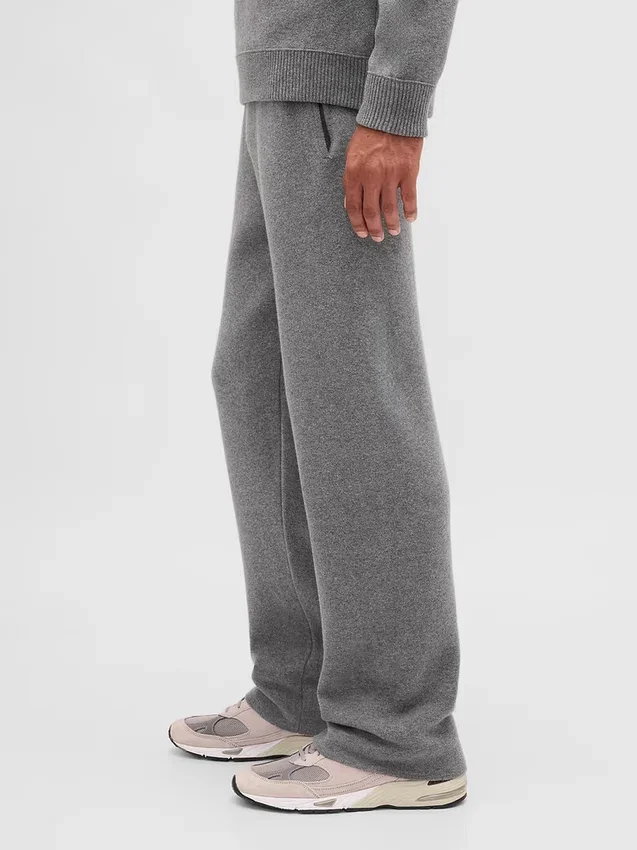 Pantalones de jerséu CashSoft de tejido grueso