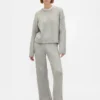 Pantalones de jerséu con tejido trenzado CashSoft