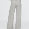 Pantalones de jerséu con tejido trenzado CashSoft