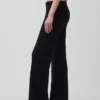 Pantalones de jerséu de talle bajo de mezcla de algodón con corte de bota