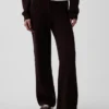 Pantalones de jerséu marrón con punto Shaker de CashSoft