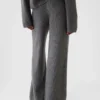 Pantalones de jerséu marrón con punto Shaker de CashSoft