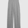 Pantalones de jerséu marrón con punto Shaker de CashSoft