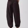 Pantalones de jogging holgados de popelín de algodón orgánico