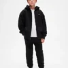 Pantalones de jogging holgados para niños con forro de sherpa