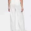 Pantalones de mezcla de lino de talle alto 365