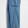 Pantalones de mezclilla holgados tipo cargo para niños
