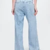 Pantalones de mezclilla plisados ultrasuaves de talle alto 365
