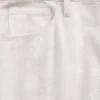 Pantalones de pierna ancha de mezcla de lino y algodón