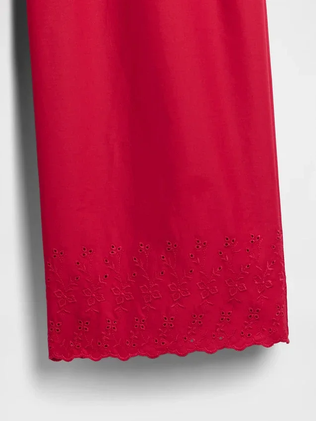 Pantalones de pijama bordados