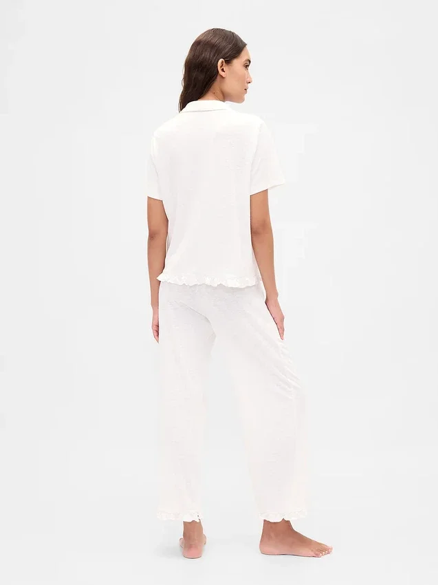 Pantalones de pijama con volantes