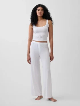 Pantalones de pijama de modal acanalado ultra suave